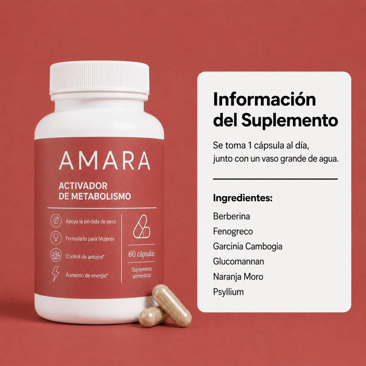 CÁPSULAS ADELGAZANTES MENOPAUSIA: Recupera tu figura y energía